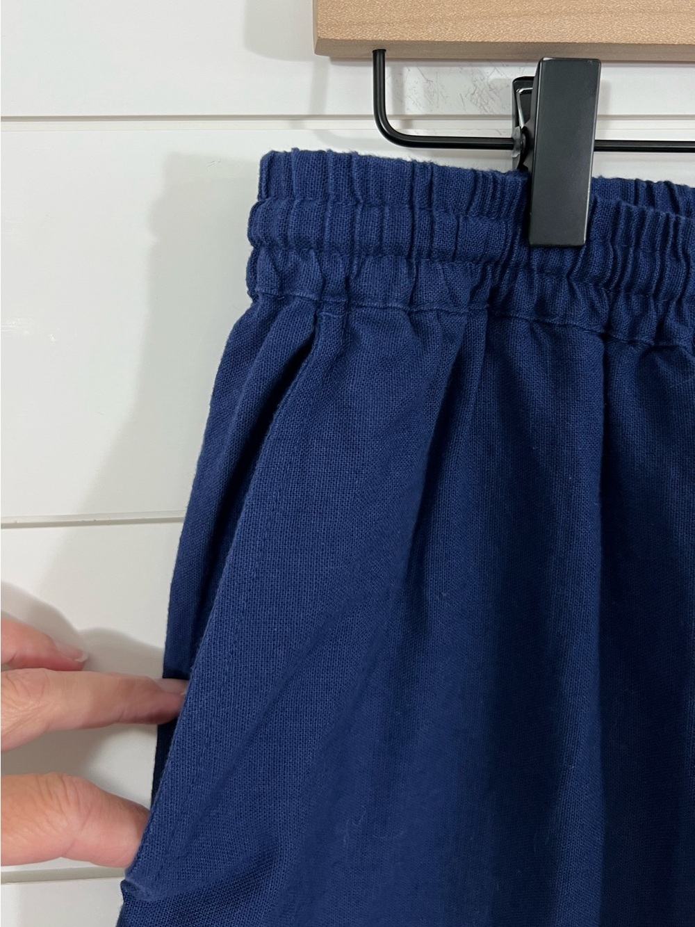 Roller Rabbit x Target Linen Blend Wide Leg Pants Womens Medium Scallop Hem NWT - Picture 4 of 16